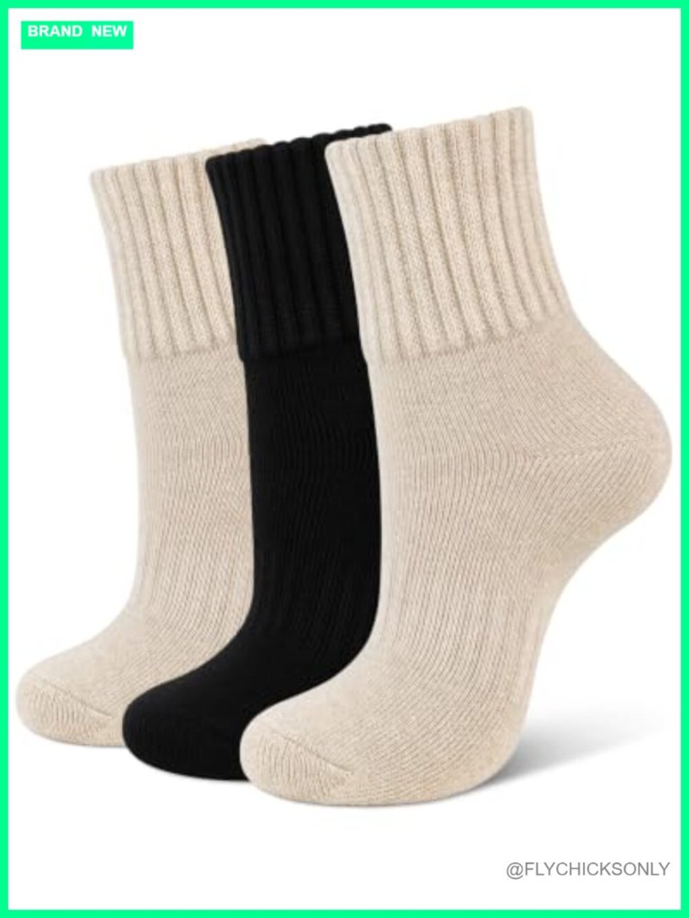 Airacker Women's Thermal Cushioned Crew Boot Socks Winter Warm Cozy